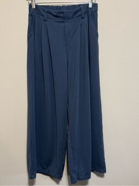 Halara Flex™ High Waisted Pocket Wide Leg Waffle Work Pants M PETITE